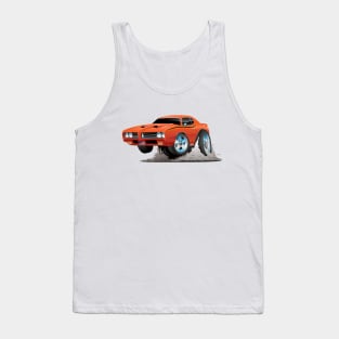 Classic American Muscle Car Cartoon Tank Top